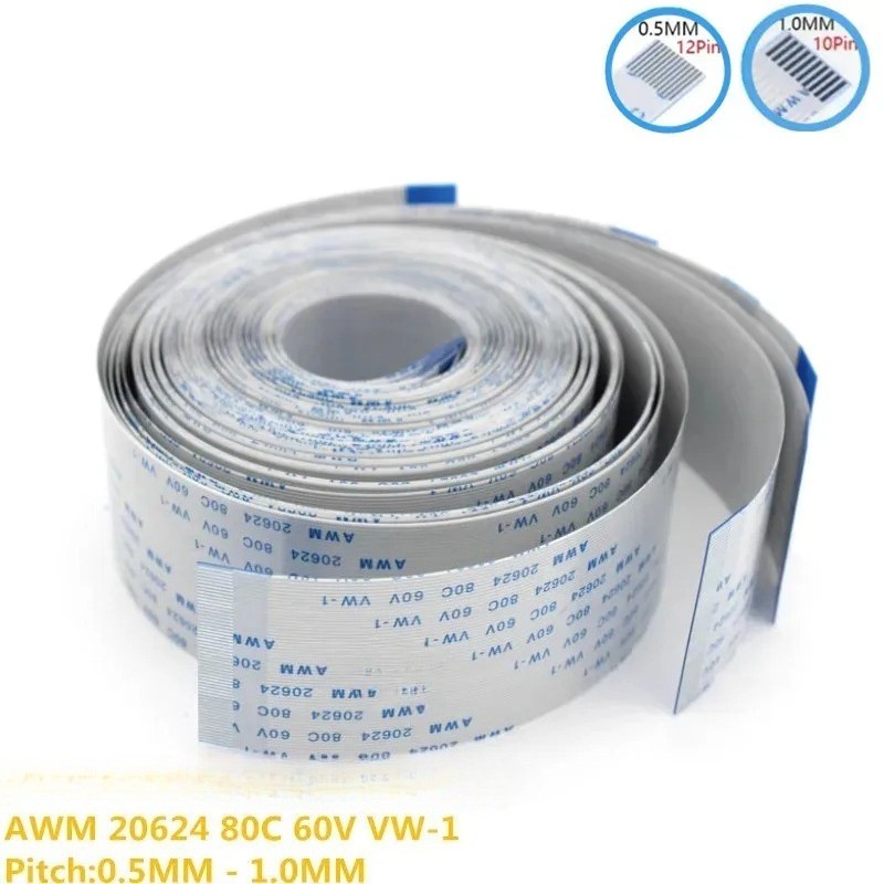FPC FFC 200mm AWM 20624 80C 60V VW-1 Flexible Flat A/B Type Ribbon Wire 4-60Pin
