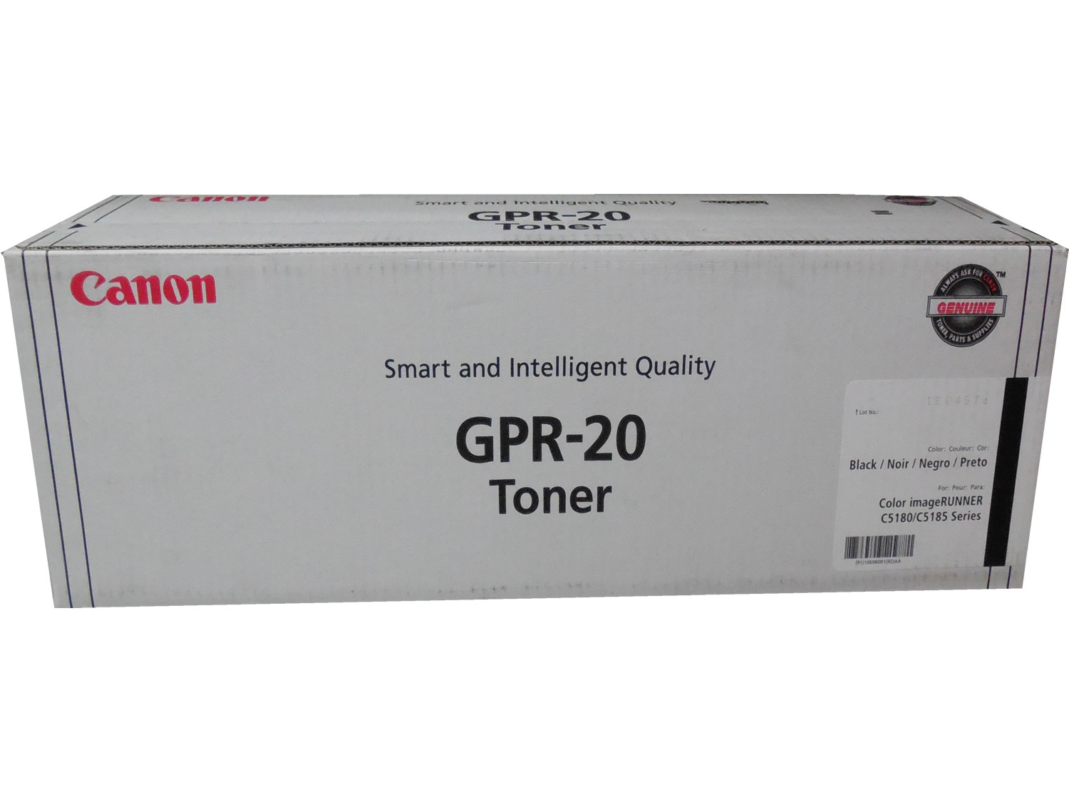 Canon 1069B001AA GPR-20K Black Toner Cartridge Genuine OEM Original