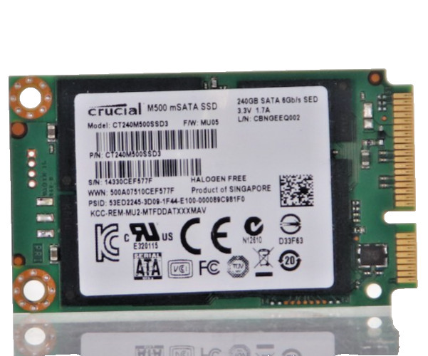 Crucial M500 mSATA 240GB SSD CT240M500SSD3