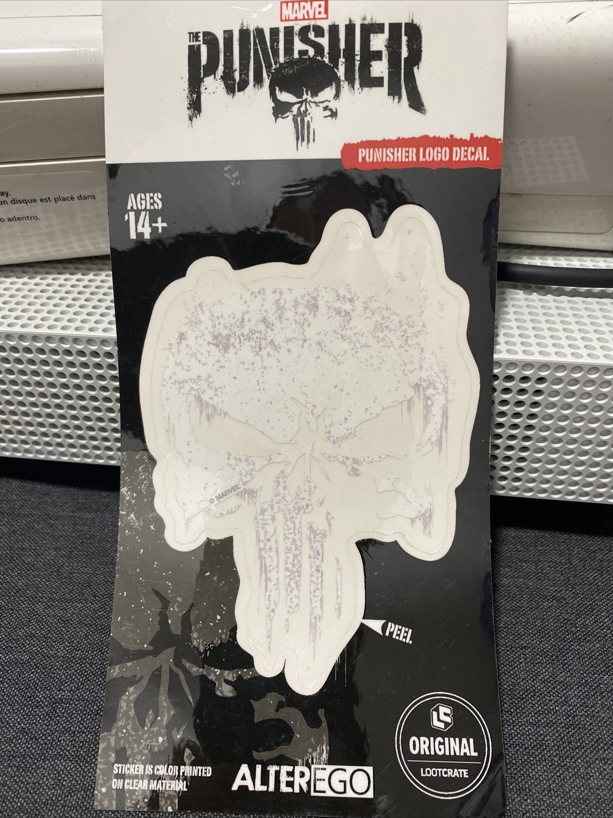 Marvel The Punisher Logo Decal Loot Crate Exclusive Sticker Made By Elephant Gun