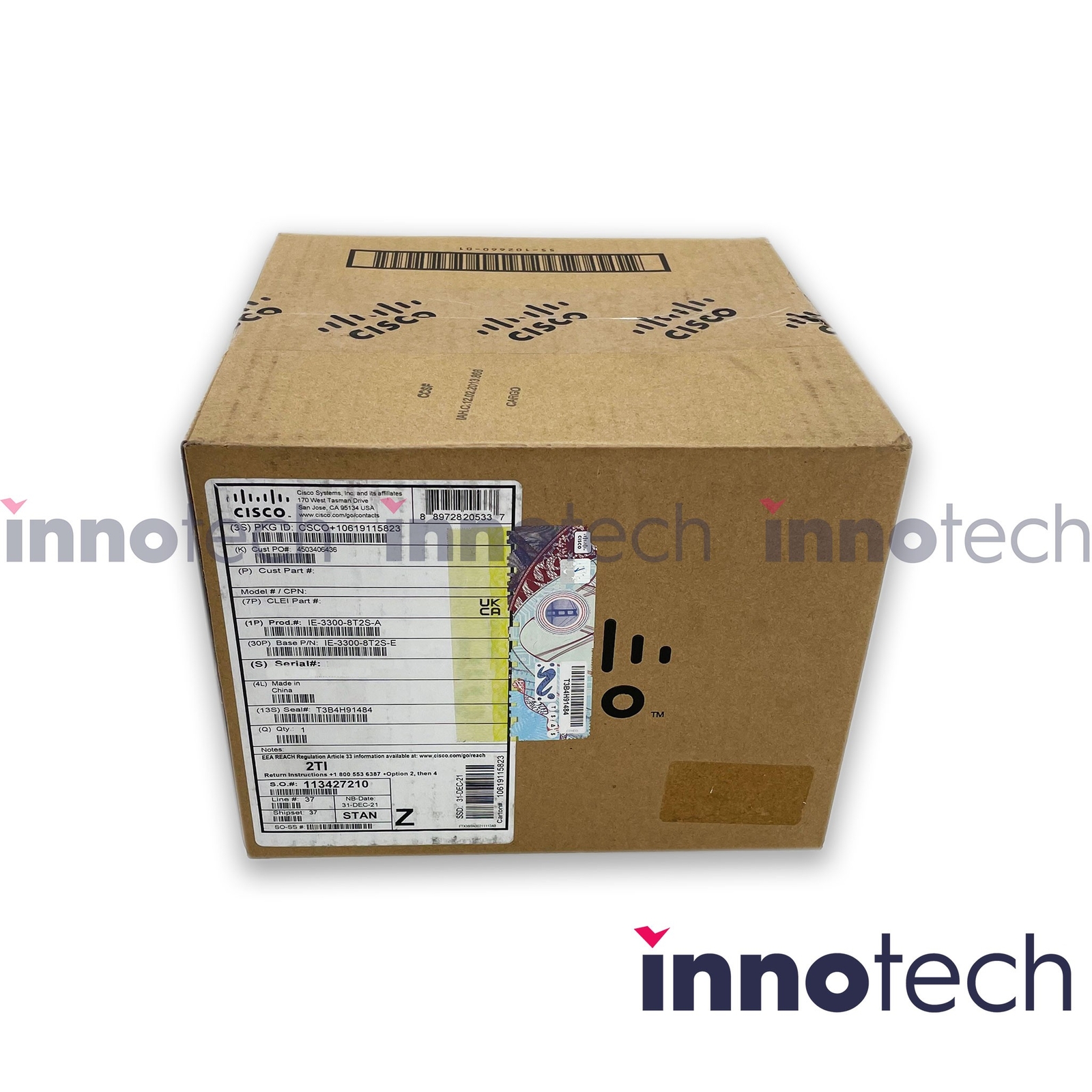 Cisco IE-3300-8T2S-A Industrial Ethernet Switch New Sealed