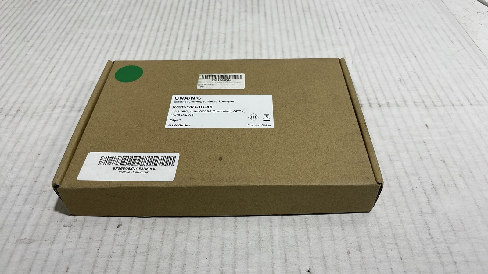 X520-10G-1S-X8 10G NIC Intel 82599 SFP+ PCIe 2.0 X8 B1W