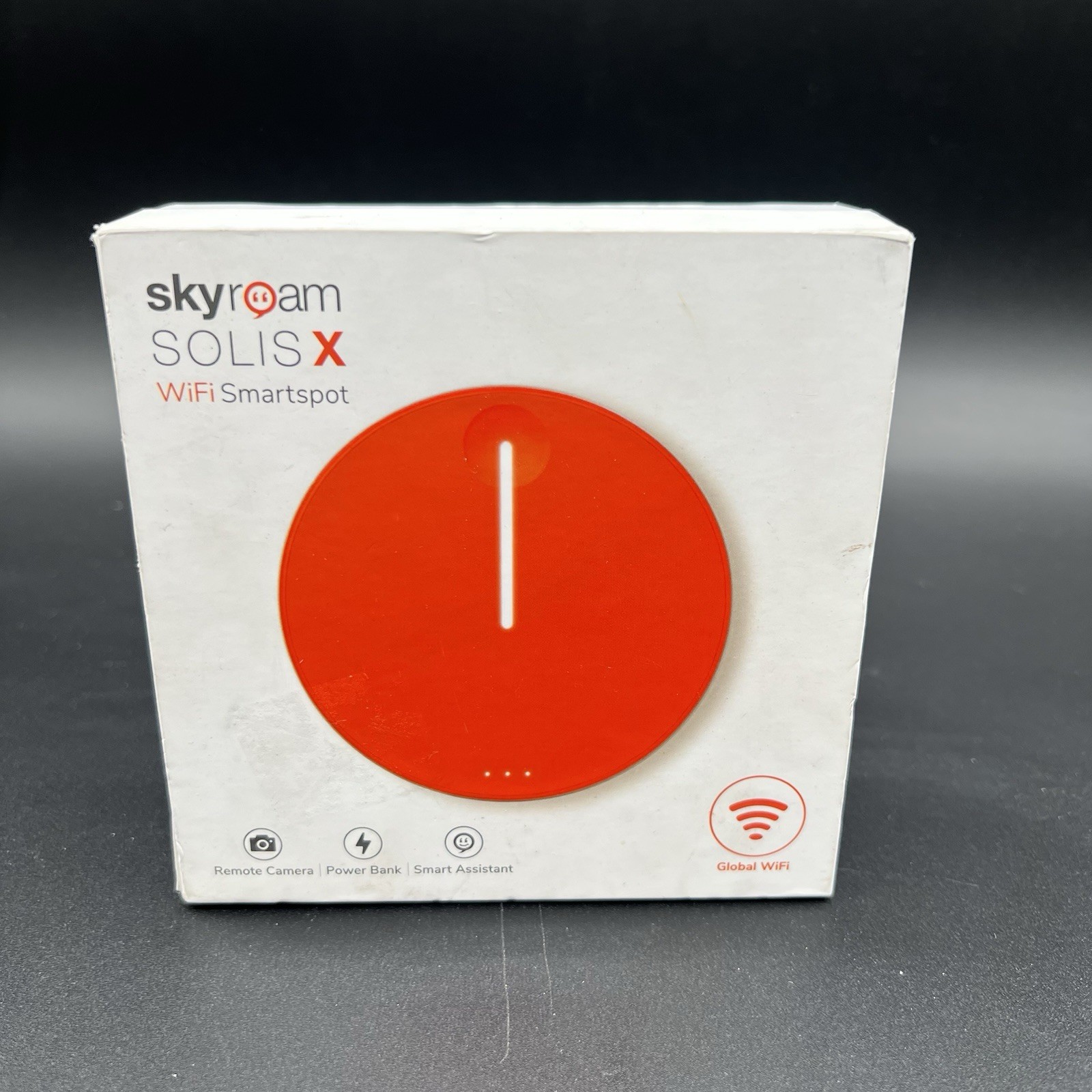 Skyroam Solis X S018 4G LTE Global WiFi Hotspot + Power Bank Orange Open Box