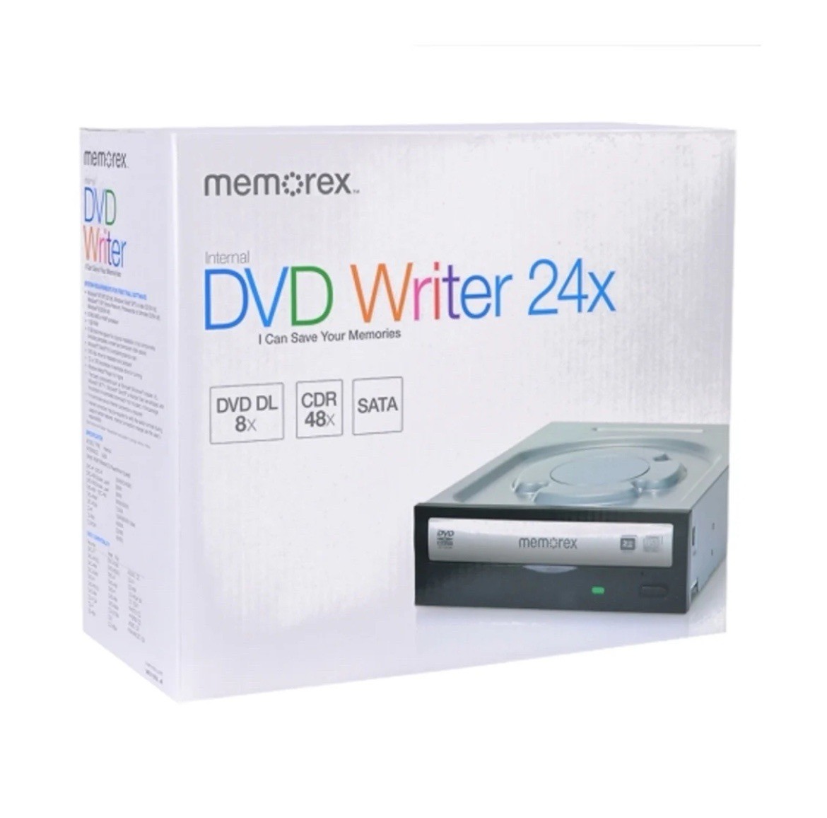 Memorex MRX-550L DVD±RW MULTI Writer 24X  CDR SATA Burner Drive PC MAC Sealed