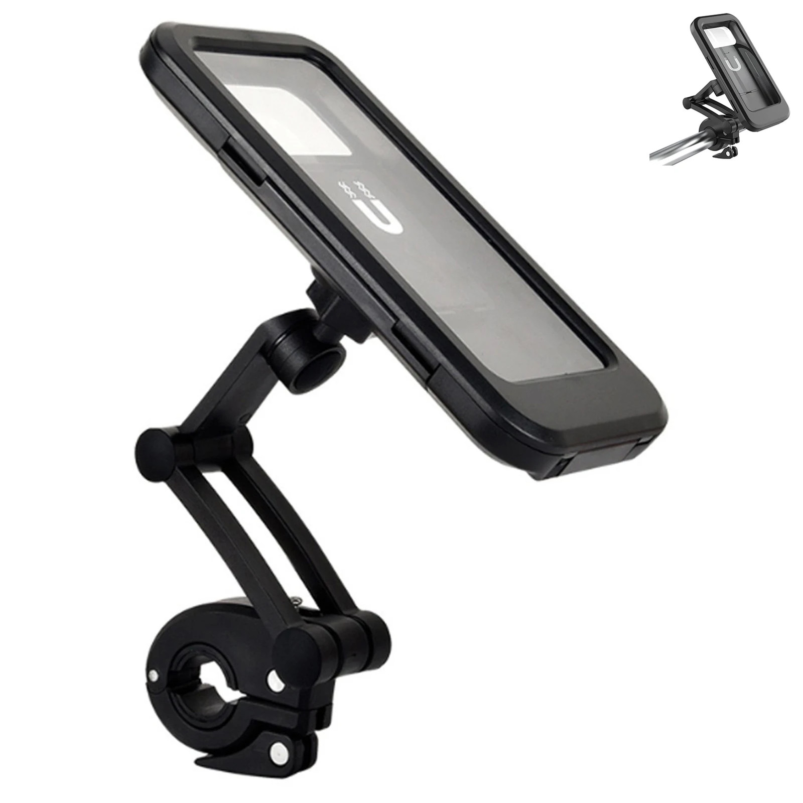 Bike Motorcycle Phone Mount Magnetic Waterproof Handlebar Universal 360 Rotate