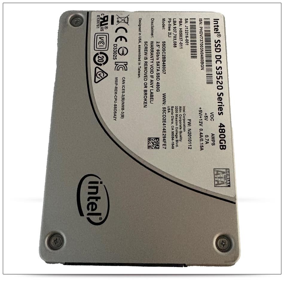 Intel SSDSC2BB480G7 480GB DC S3520 2.5” 6Gb/s SATA SSD