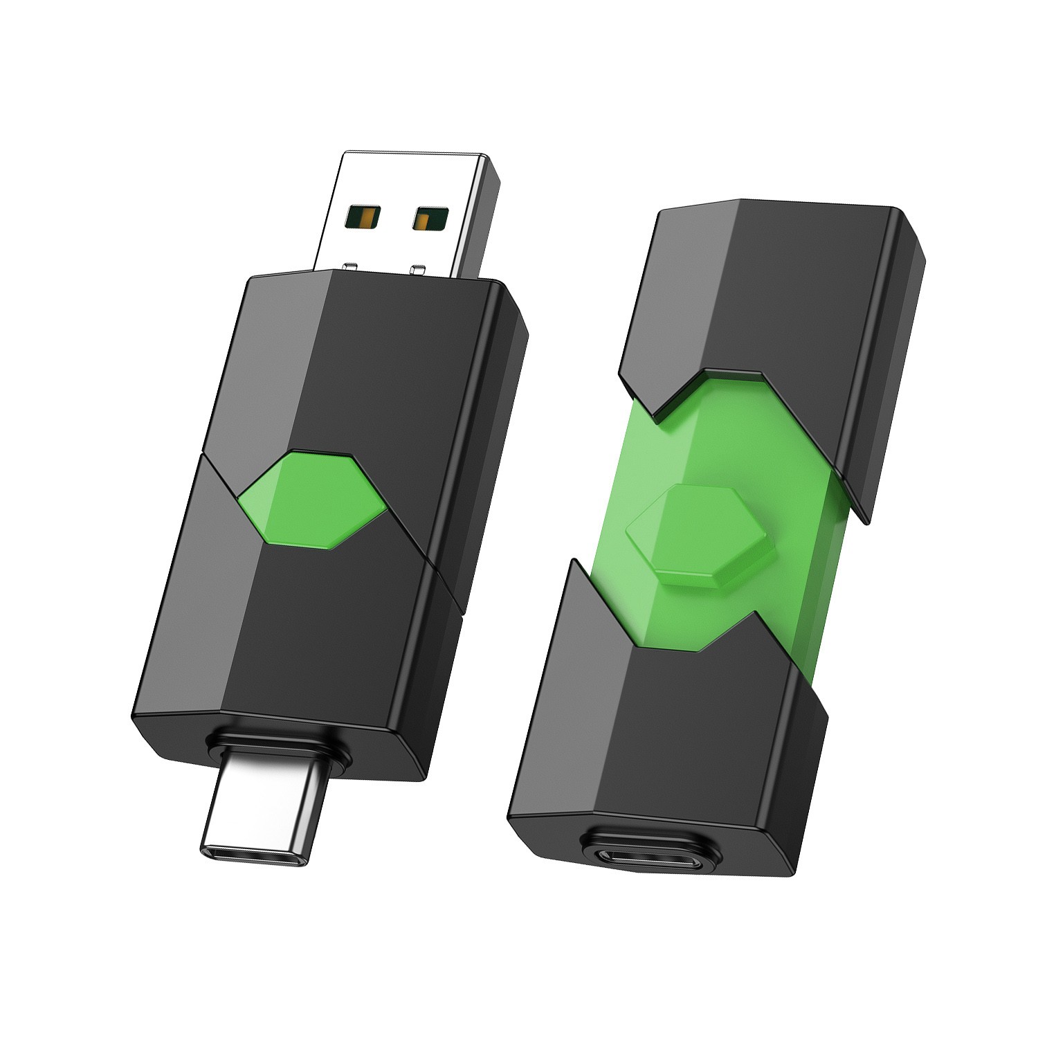 Lot USB 2.0 1/10PCS 32GB 64GB 128GB Retractable USB Type-C For iPhone 15 Android