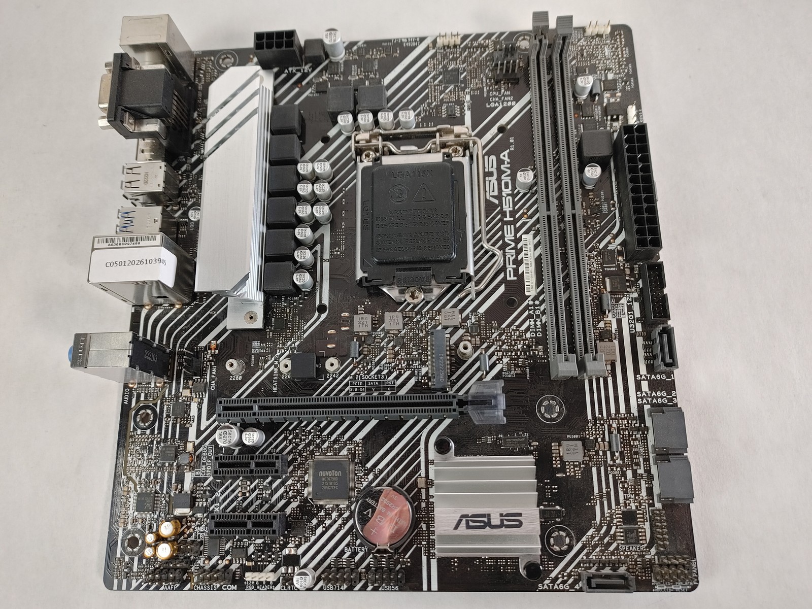 Lot of 5 Asus  PRIME H510M-A Intel LGA 1200 DDR4 SDRAM Desktop Motherboard