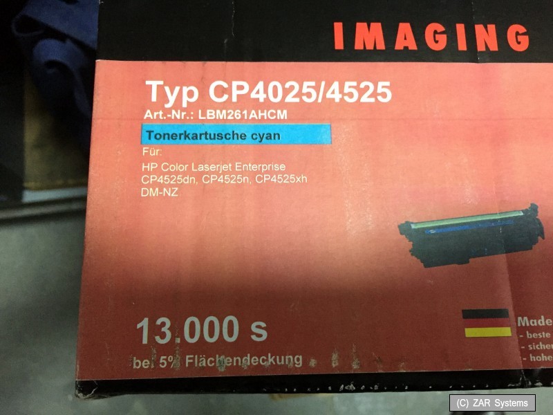 LBM-Master XXL Toner Cyan Blue like HP CE261X, 648A for CP4025/CP4525 for 13,000S