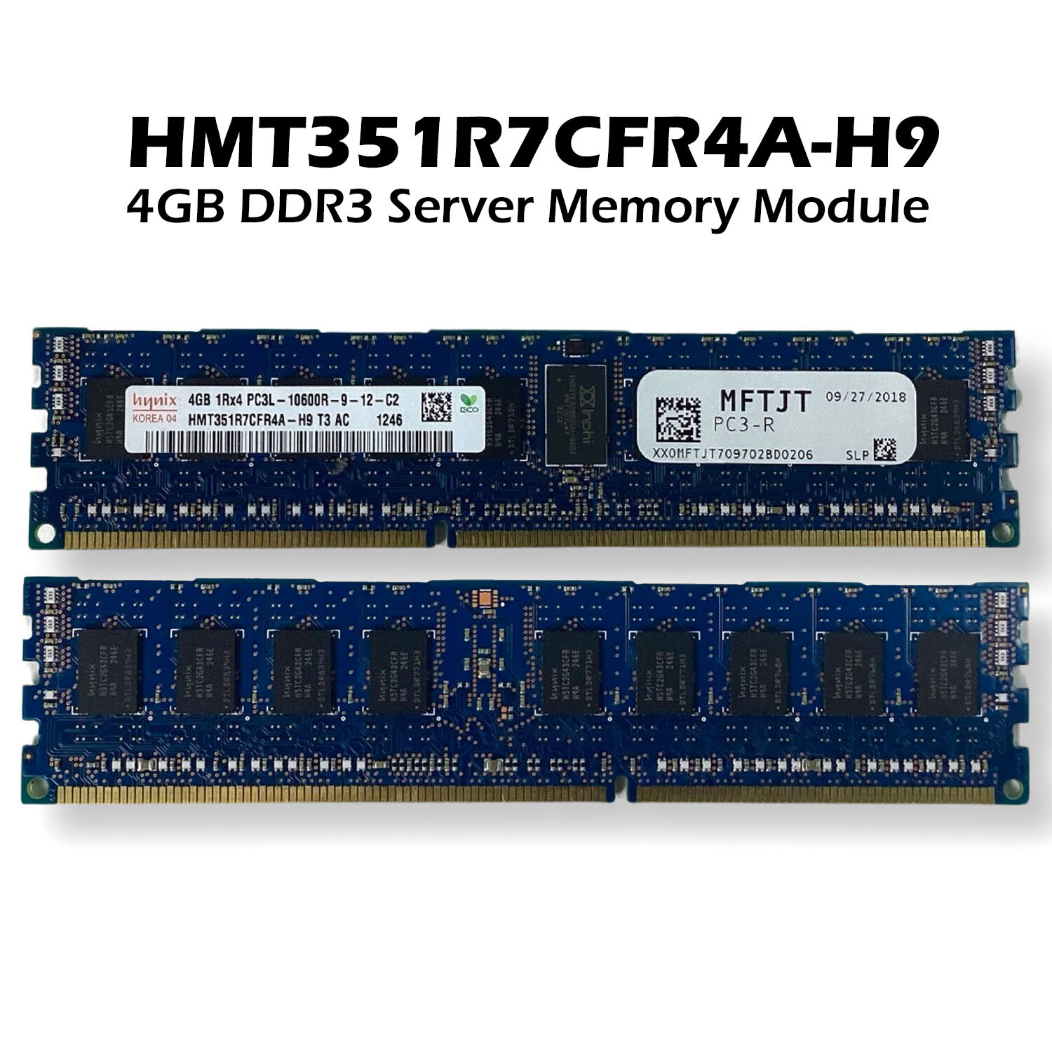 SK Hynix 4GB PC3L-10600R DDR3 1333MHz 1.35V 1RX4 Memory RAM HMT351R7CFR4A-H9