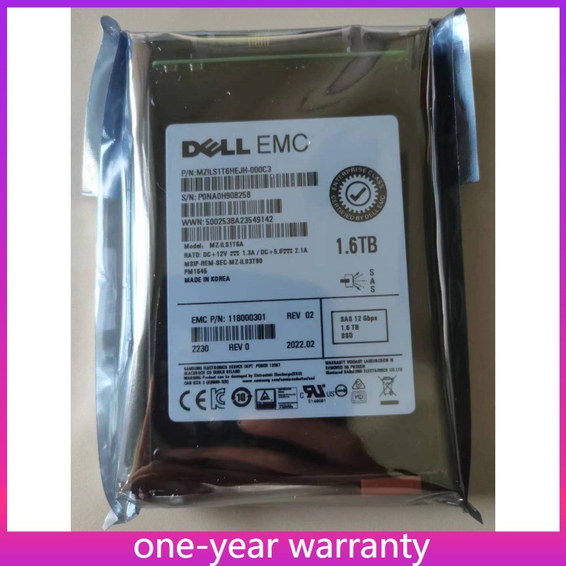 1PCS D4 D2SFXL 1600 EMC D4-D2SFXL-1600 005053168 005053169 1.6TB SSD Used
