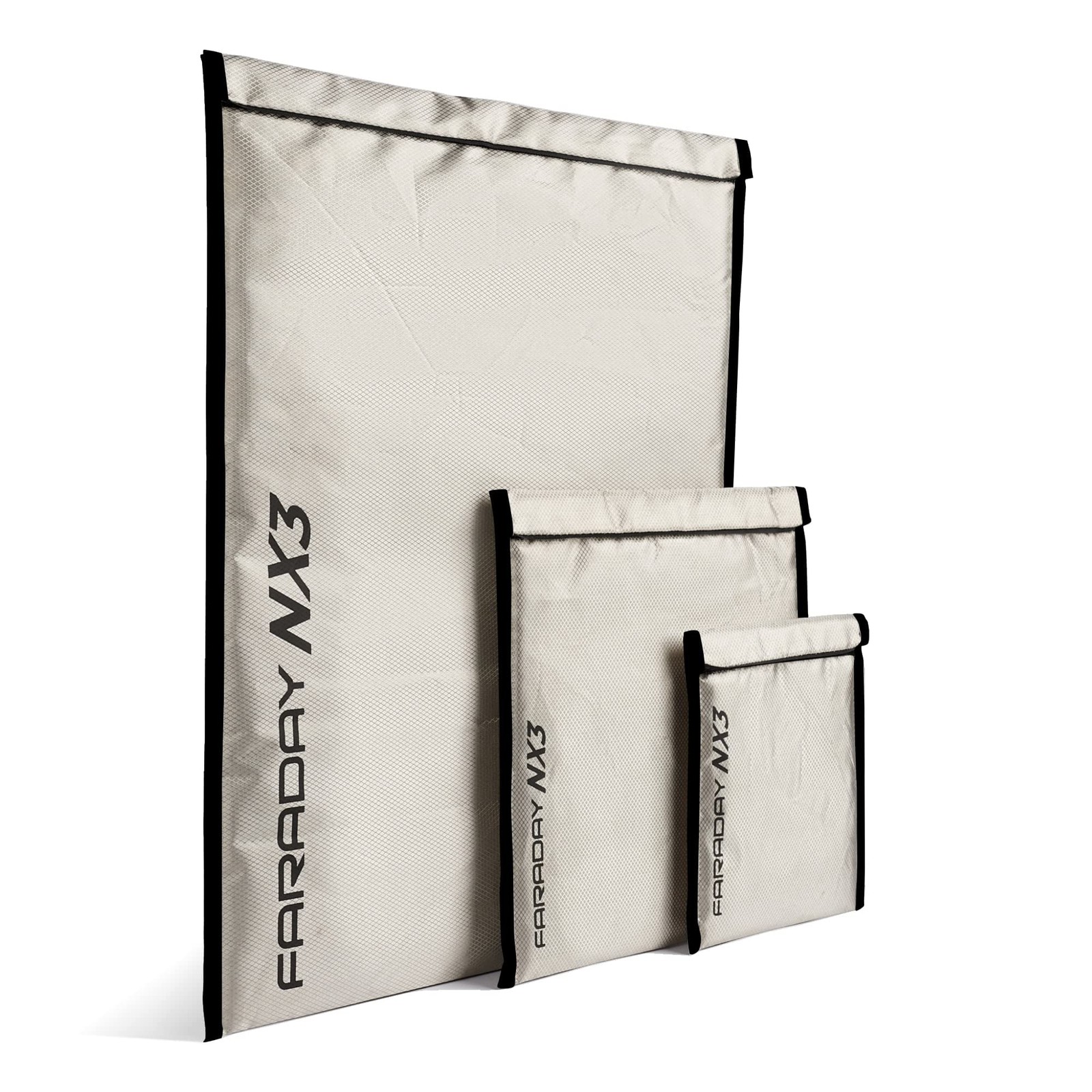 Faraday Defense 3 Pack Mega Kit NX3 TripleLayer Cyber Fabric Faraday Bags  Fa...