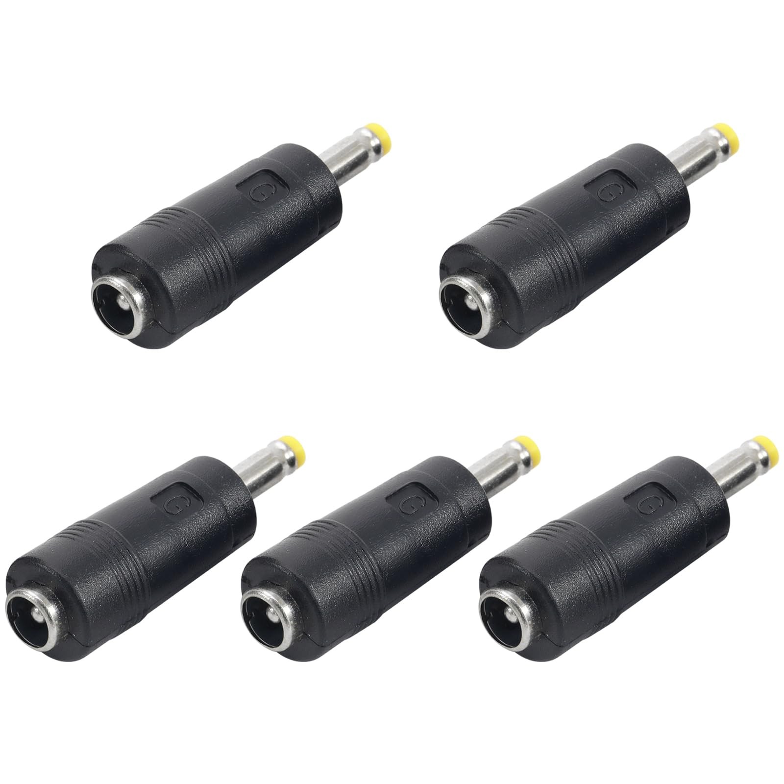 5PCS DC Power Converter 5.5x2.1mm Female to 4.0x1.7mm Male Plug for Laptop