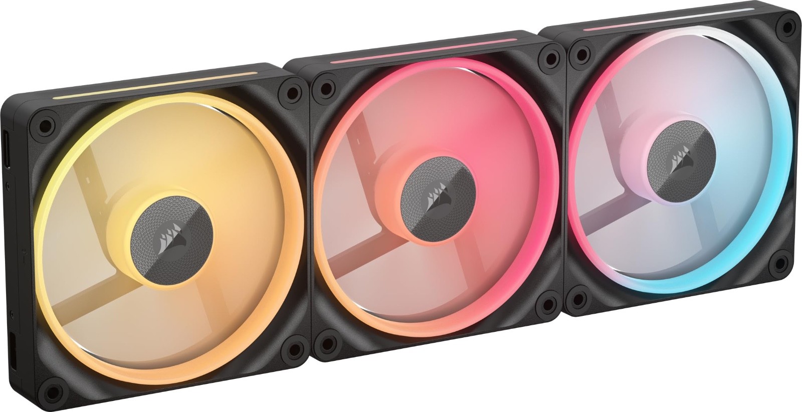 ⚡ Corsair iCUE LINK LX120-R RGB 120mm PWM Reverse Fan Kit 3-Pack Black NEW