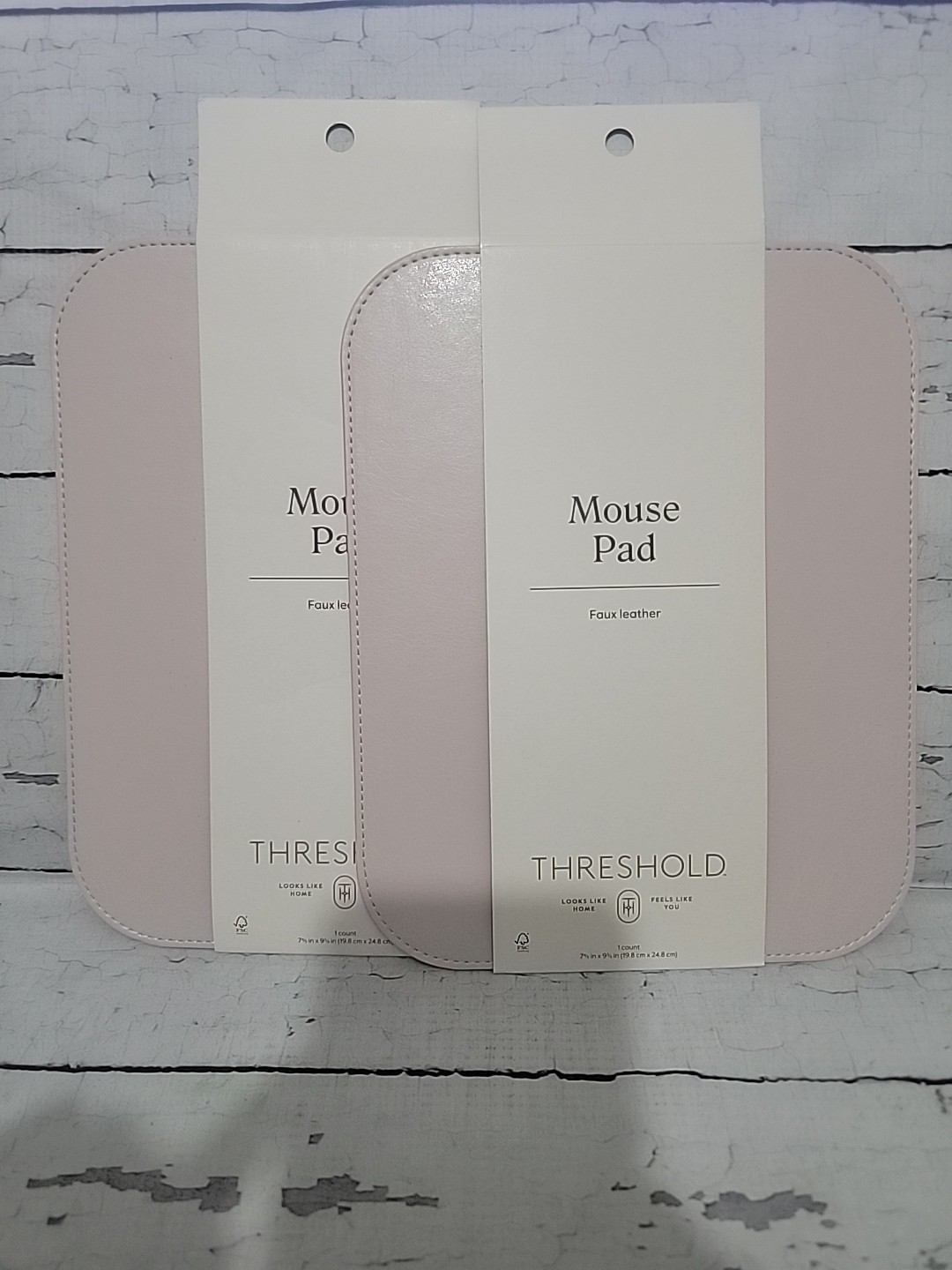 Threshold Mouse Pad Faux Leather Baby Pink