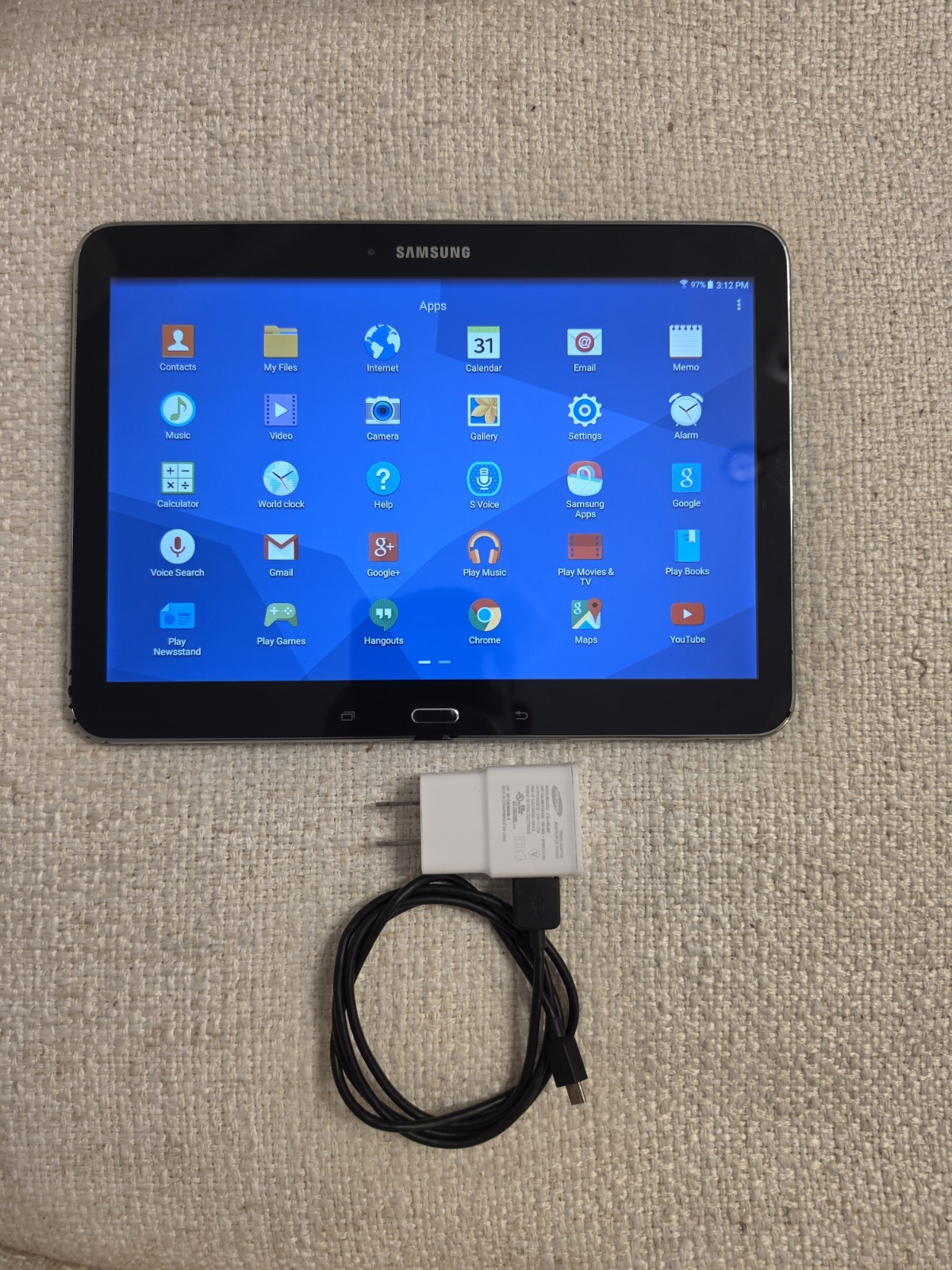 WORKING Samsung Galaxy Tab 4 SM-T530NU 16GB BLACK (Wi-Fi)  BLACK