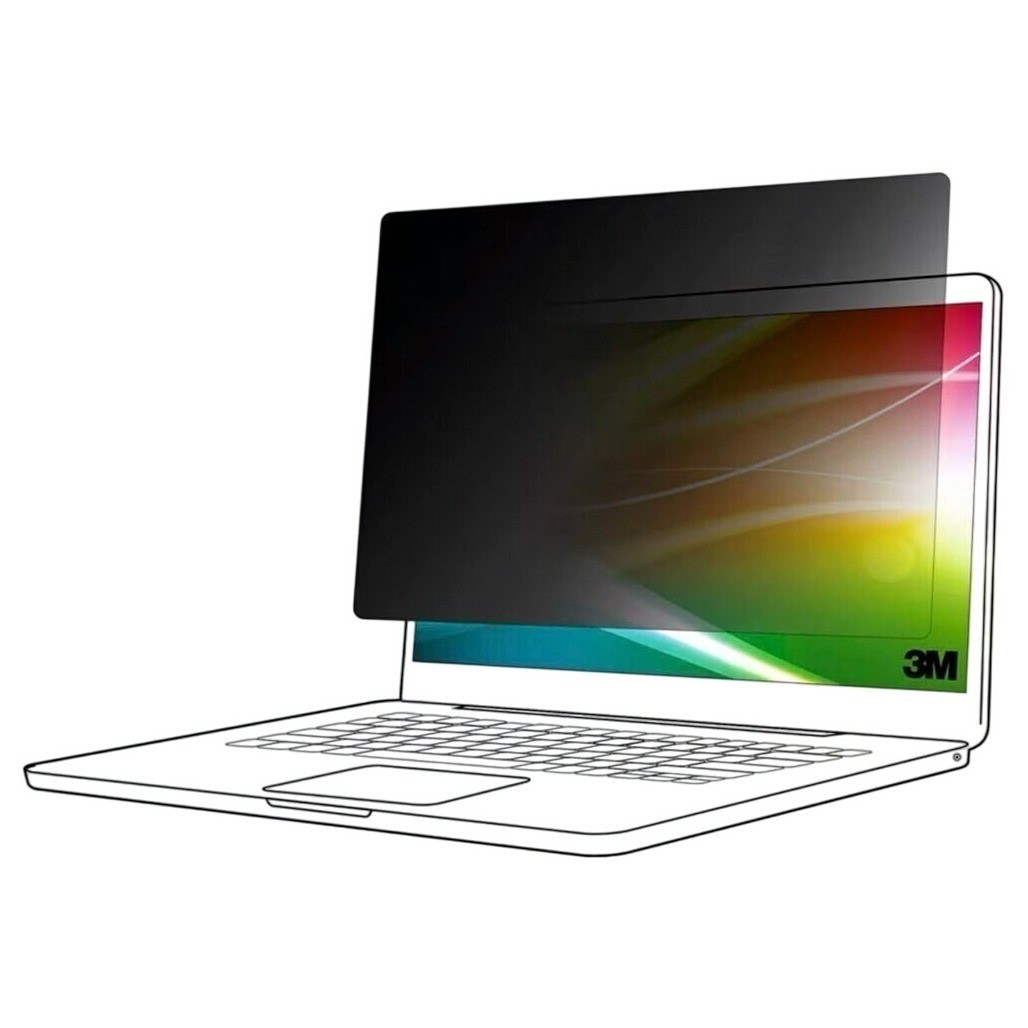 3M Privacy Filter 13.4" Dell Laptop BPNDE001 Bright Screen Anti-Glare Black