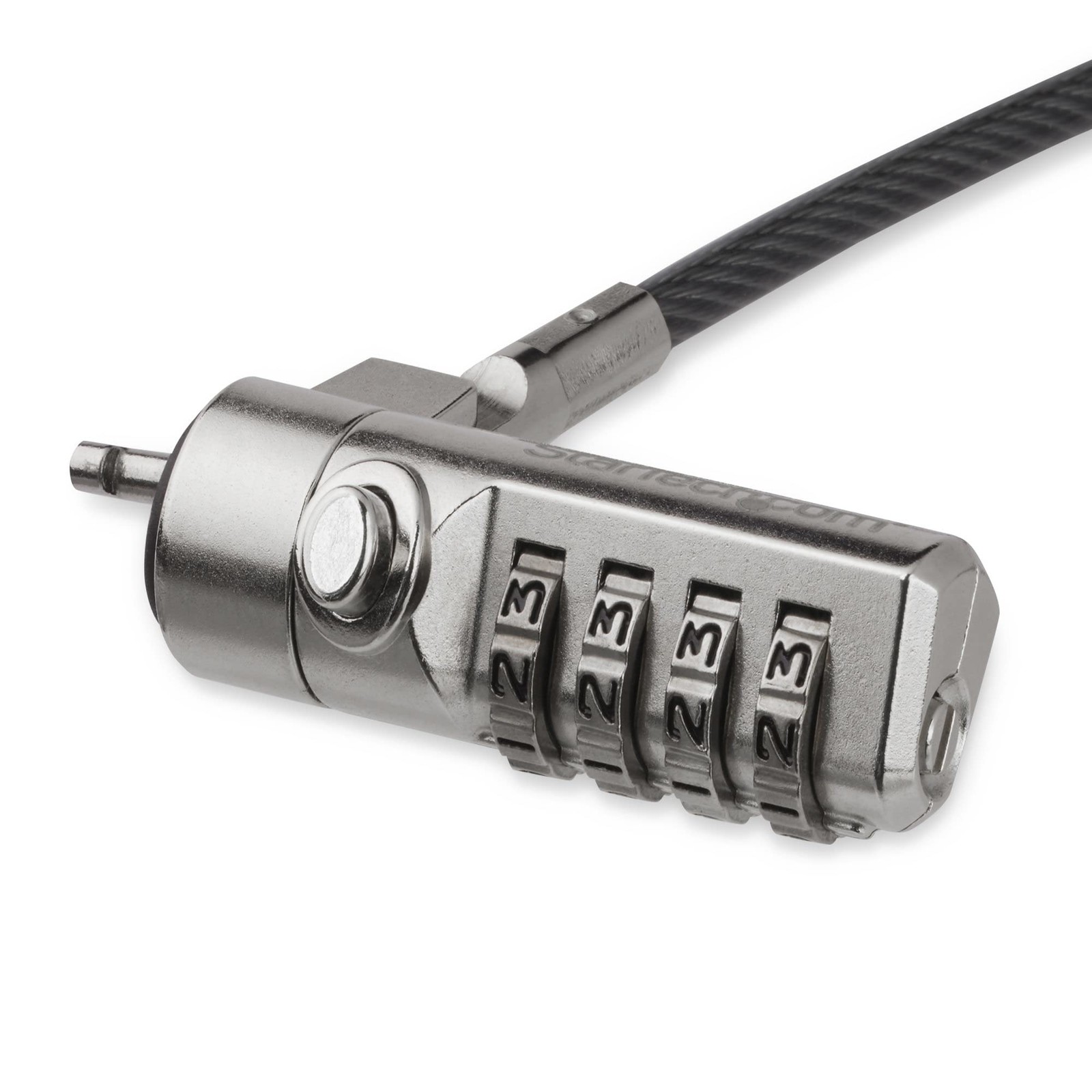 StarTech.com Laptop Cable Lock with 2m Cut-Resistant Steel Cable and 4-Digit