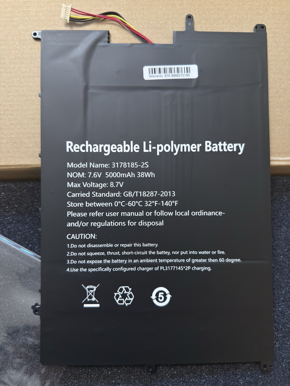 NV-3178185-2S 5000mAh Laptop battery For Gateway CQCBD