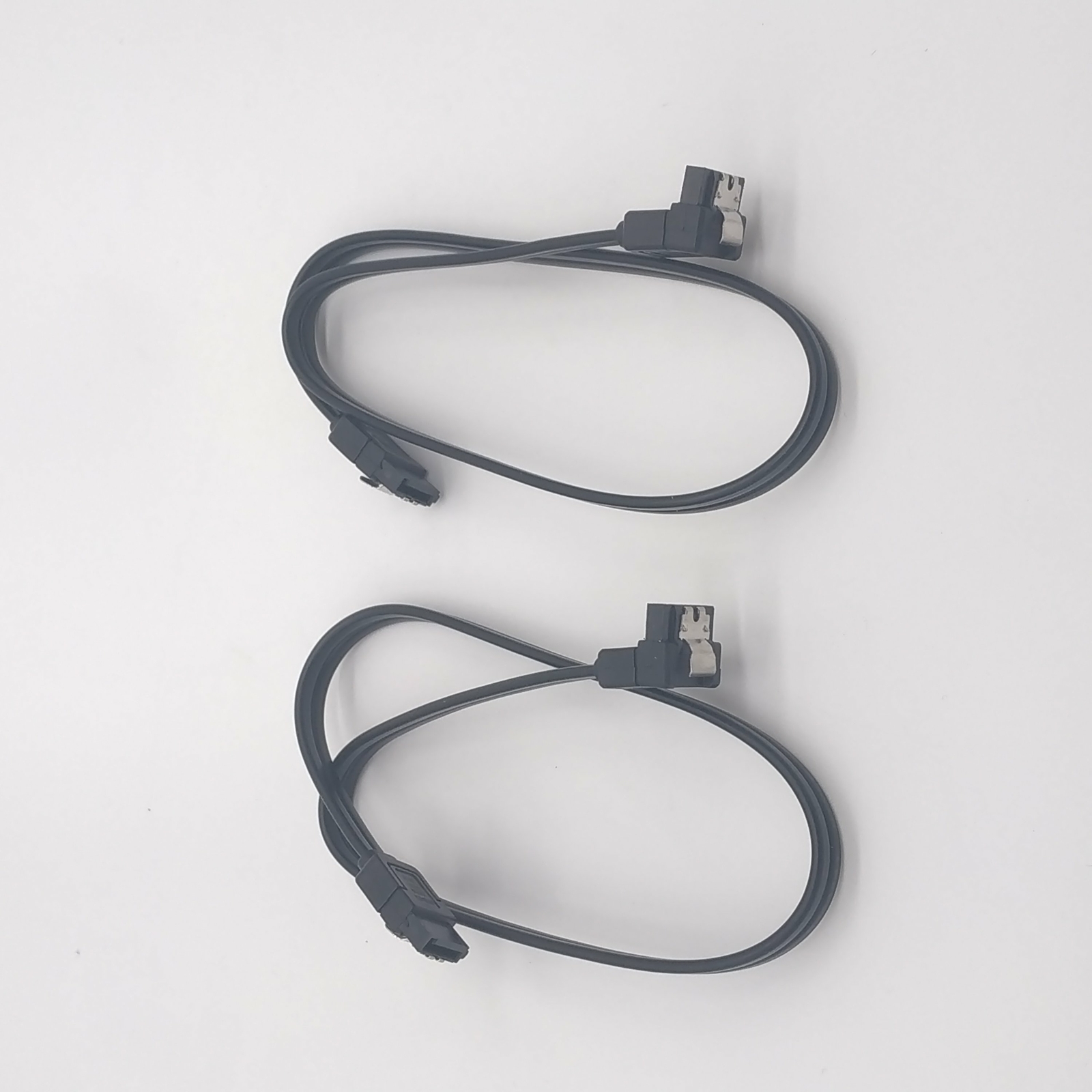 2pcs Asus SATA 3.0 6Gbps HDD hard drive data cable right angle WITH LATCHES