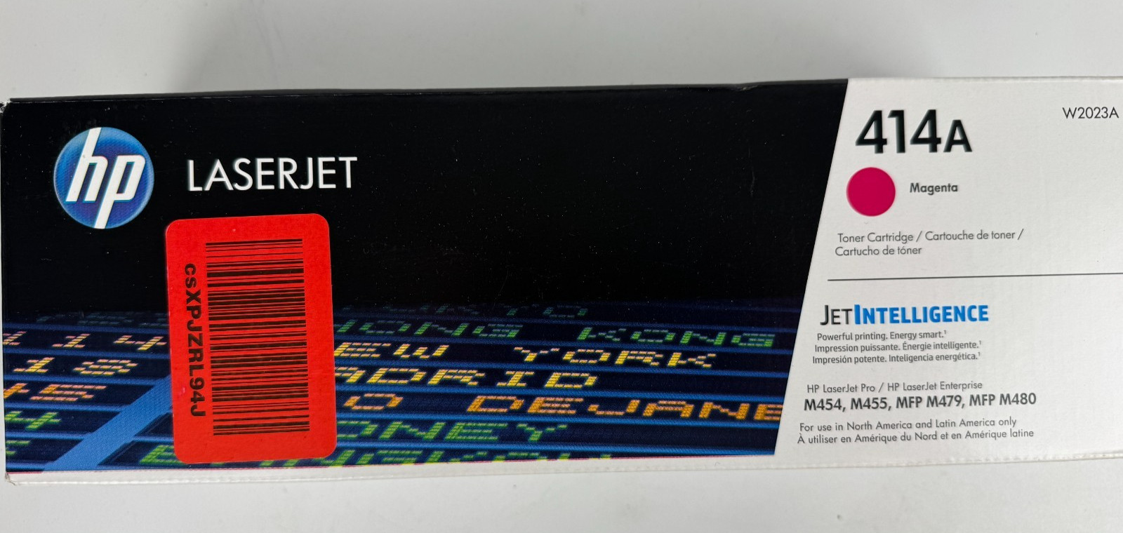HP 414A W2023A Magenta Original LaserJet Toner Cartridge New Sealed