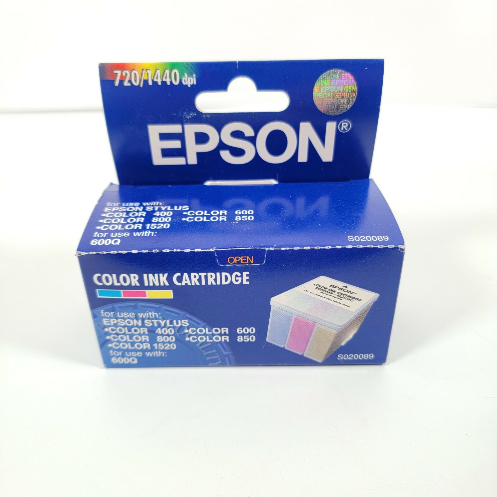 Genuine Epson 720/1440 Color Ink Cartridge S020089  Exp: 2/2001