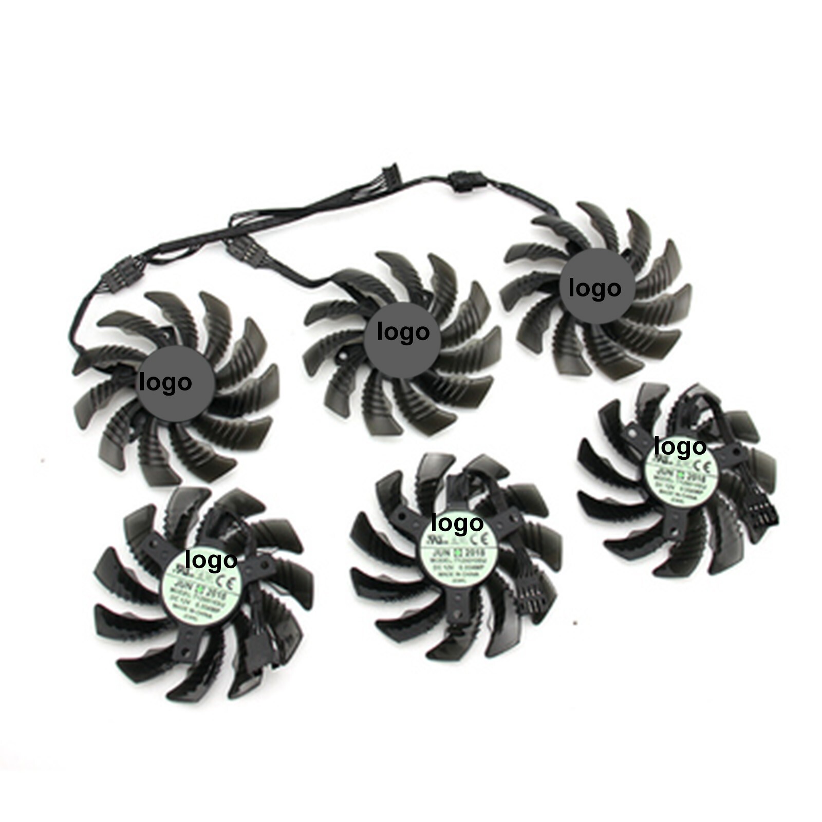 75mm T128010SU PLD08010S12HH Cooling Fan for Gigabyte Graphics Card 4pin
