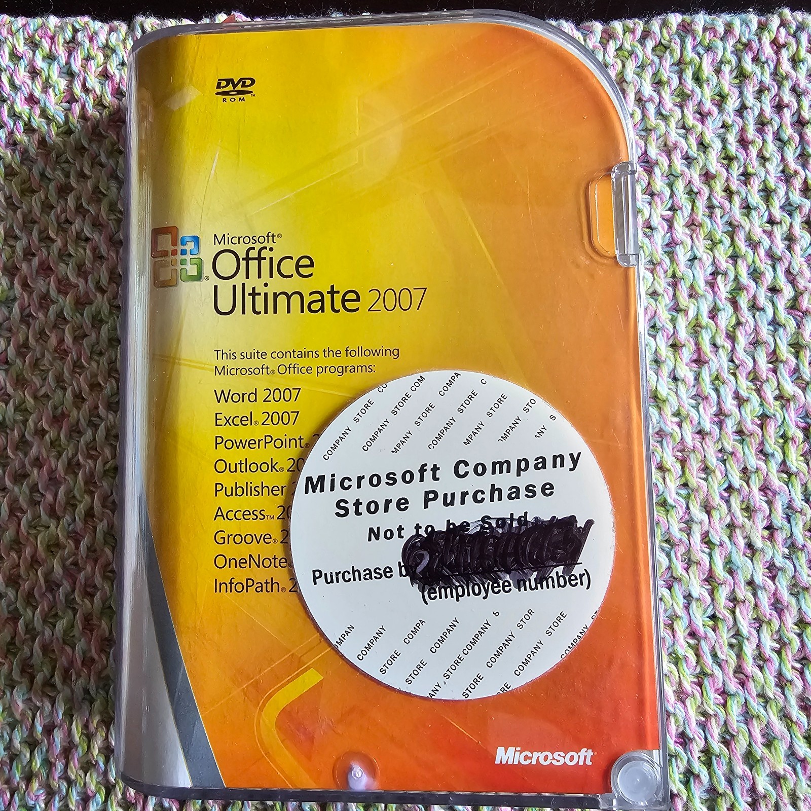 Official Microsoft Office Ultimate 2007 w Product Key 2 DVDs