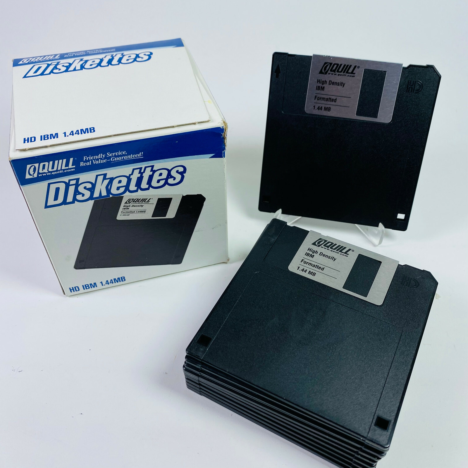Quill Diskettes HD IBM 1.44MB (36 Count) 1 Unopened & 1 Open Box