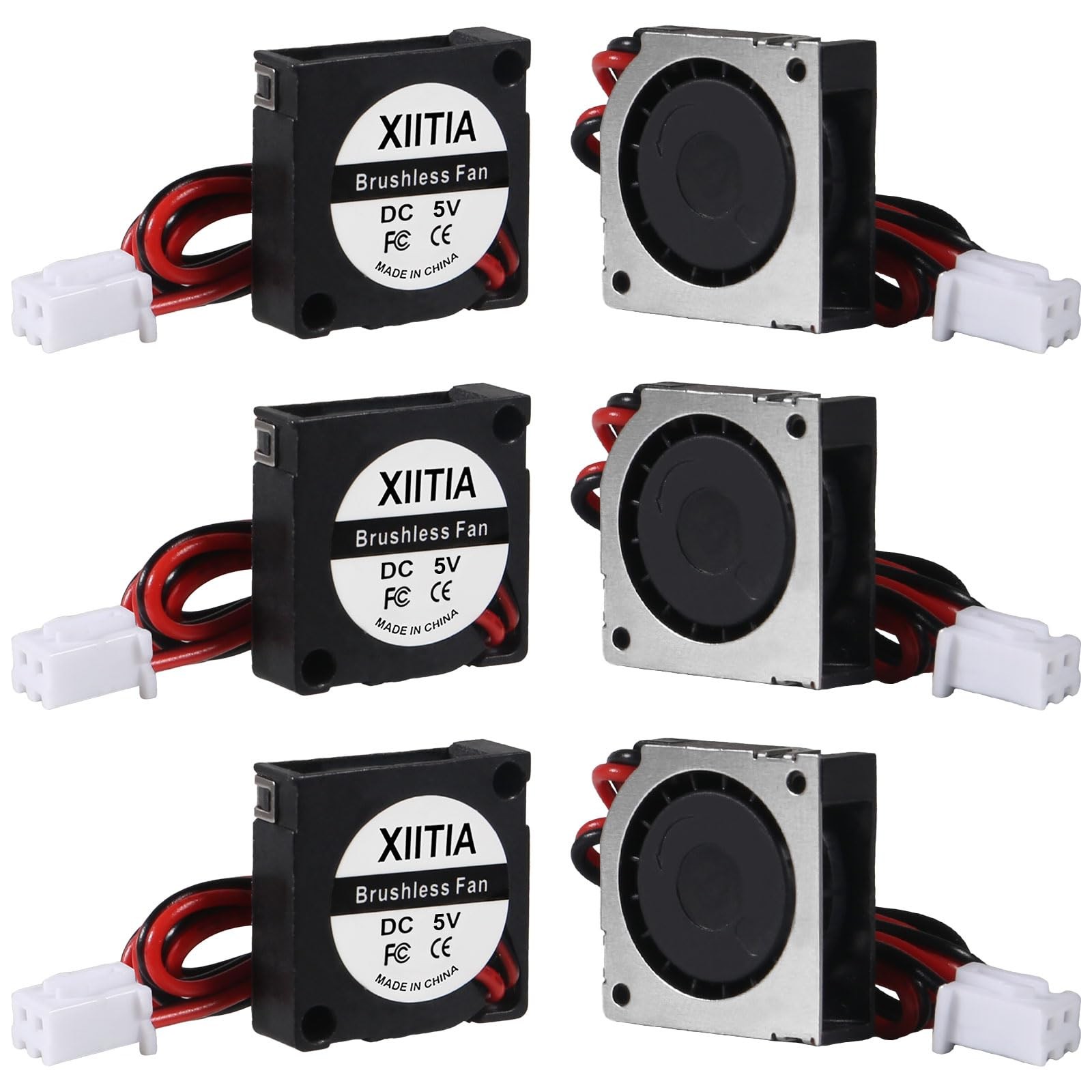 6pcs DC 20mm Fan 5V 2006/20x20x6mm Sleeve Bearings Brushless DC Cooling Blower F
