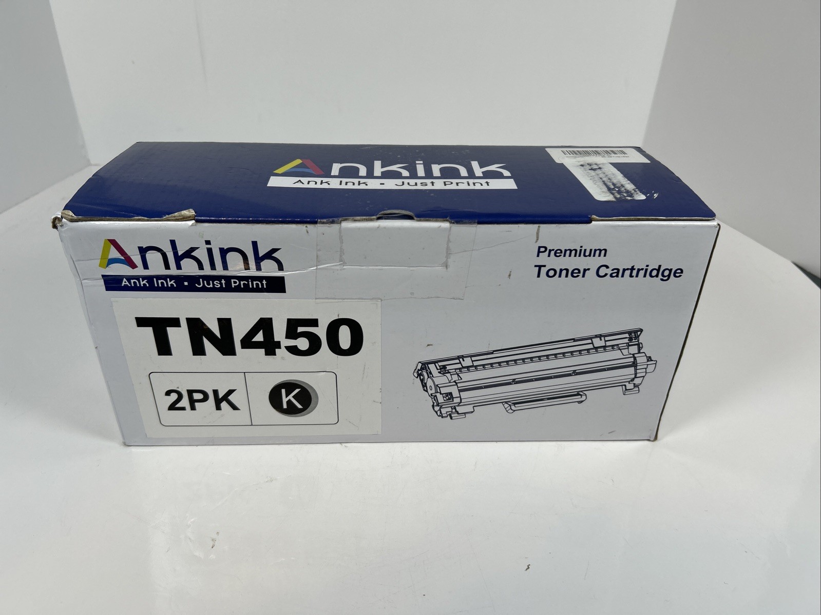 Toner Cartridge TN450 Black New Open Box Compatible With Brother TN 450 2 Pack