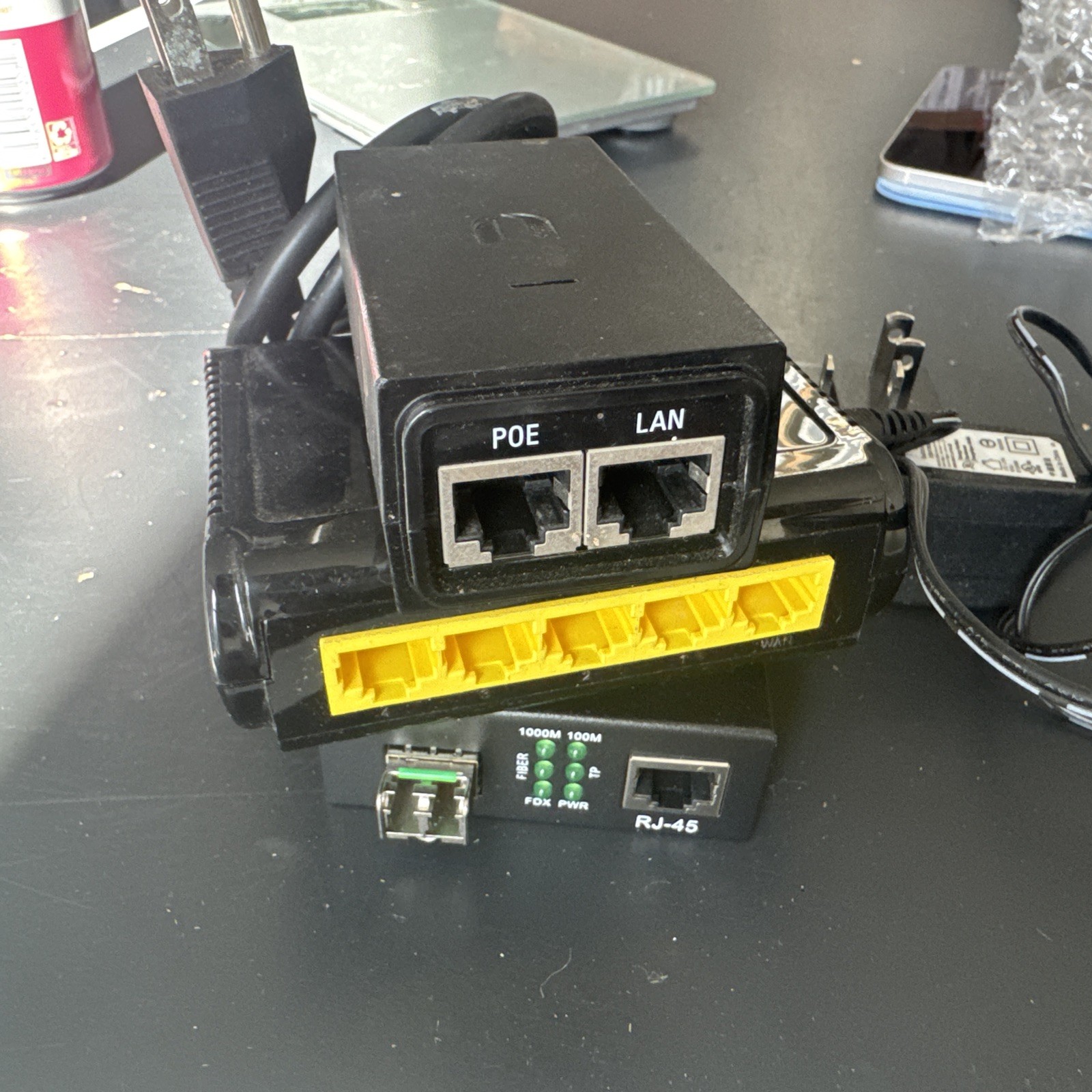 Open box. 10GTek G0101-SFP 1.25G Gigabit SFP to Ethernet Media Converter