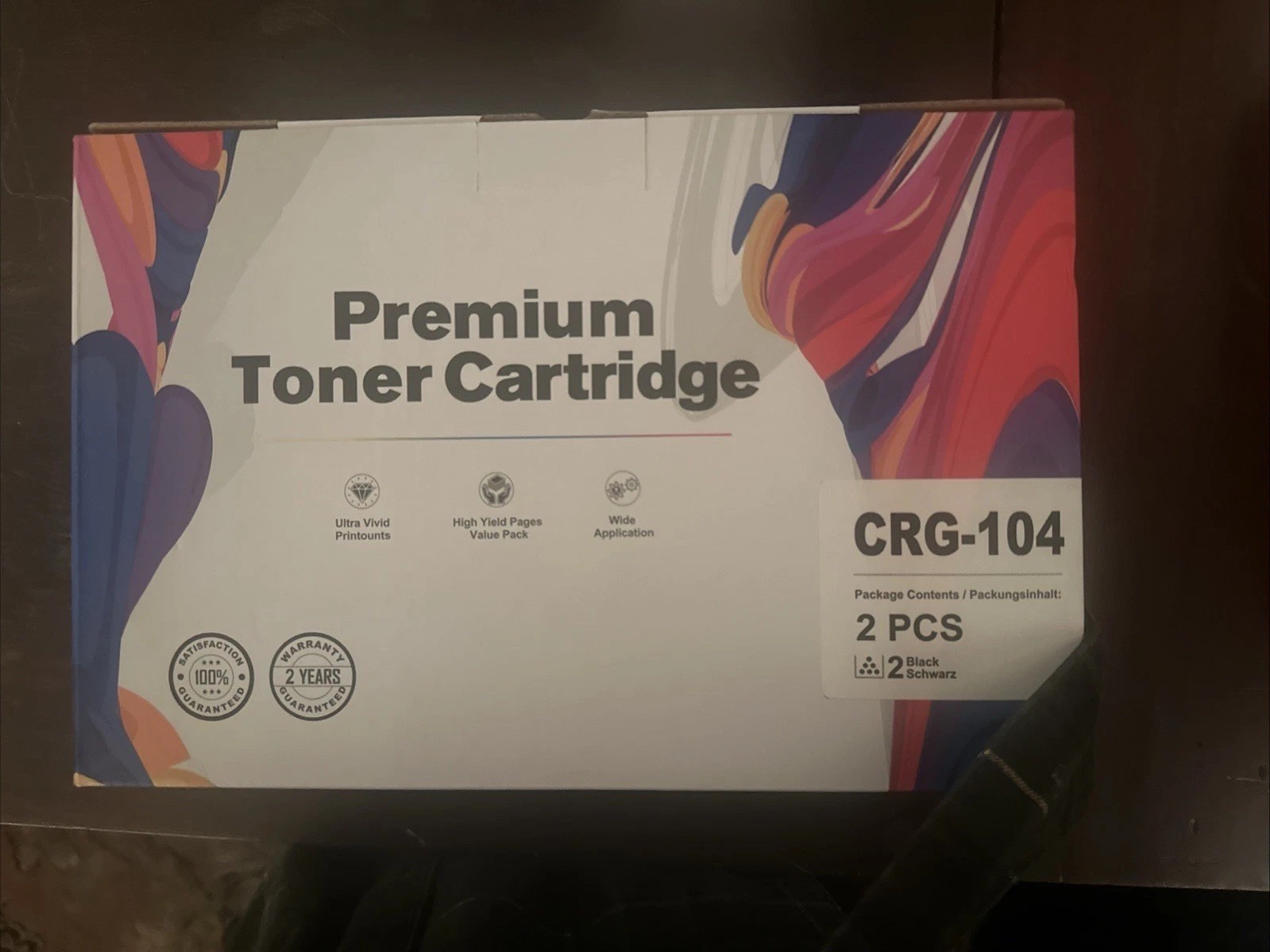New 2 PCS Black Toner Cartridge CRG-104 for Canon ++