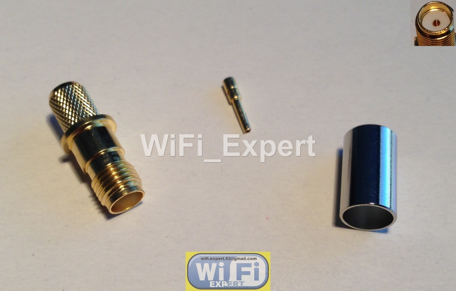 SMA Female plug Female Pin crimp for RG-8X LMR240 RG8X cable RF Connector USA
