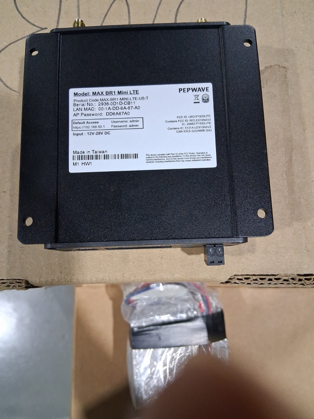 USED Peplink Pepwave MAX BR1 Mini LTE MAX-BR1-MINI-LTE-US-T  🚚