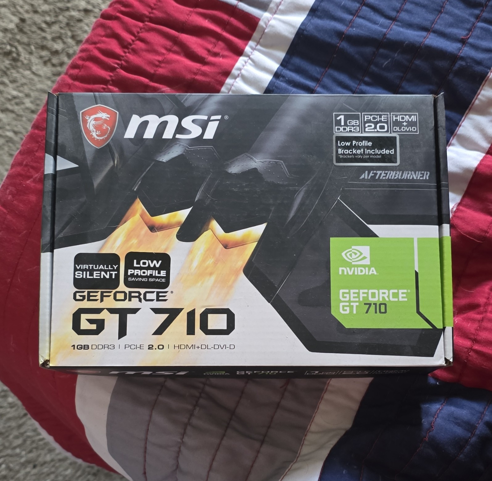 MSI NVIDIA GeForce GT 710 1GB DDR3 PCIe 2.0 x16 HDMI DVI-D Low Profile