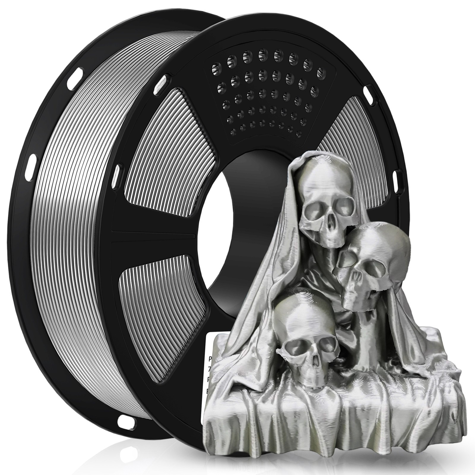 Geeetech Silk PLA Filament 1.75mm 1kg Glossy Silk Silver PLA 3D Printer Filament
