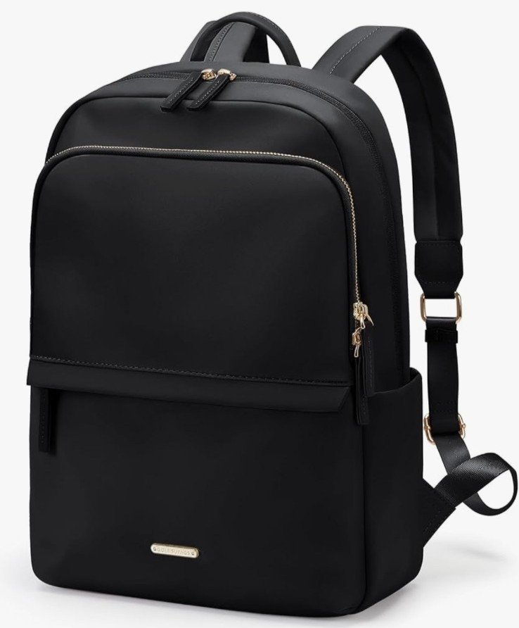 Laptop Backpack Women Slim Computer Bag 14 Inch Travel College Work - Black