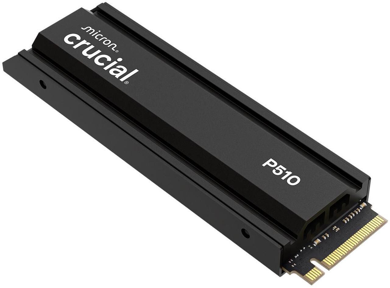 Crucial P510 M.2 2280 1TB 2TB Heatsink PCIe 5.0 NVMe 2.0 3D NAND Internal SSD