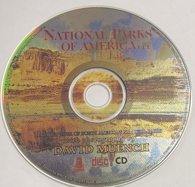 National Parks Of America V 1.1 CD-ROM Photos By David Muench DISC ONLY P