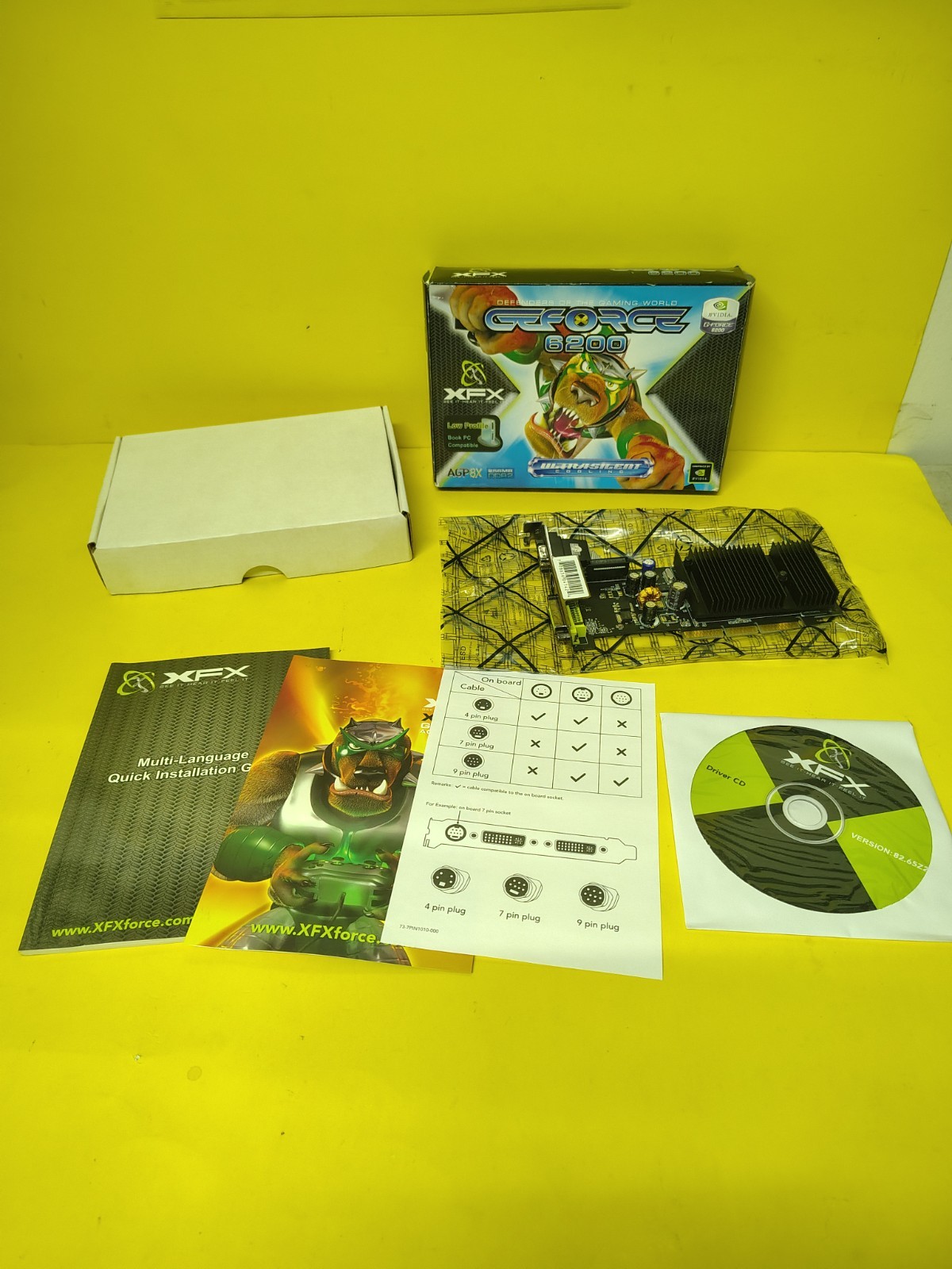 XFX NIVIDIA GeForce 6200 Ultra Silent Low Profile 256mb Graphics Card Win9x/XP