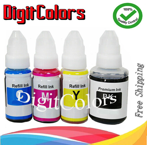  Refill Ink use with Canon Mega tank GI 190 290 GI890 GI990 GI590 GI-290 4  pack