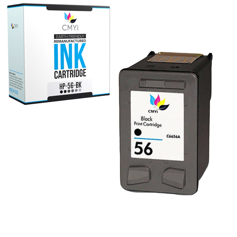 Replacement Black Ink Cartridge for HP 56 1 PK Fits Officejet Deskjet Photosmart