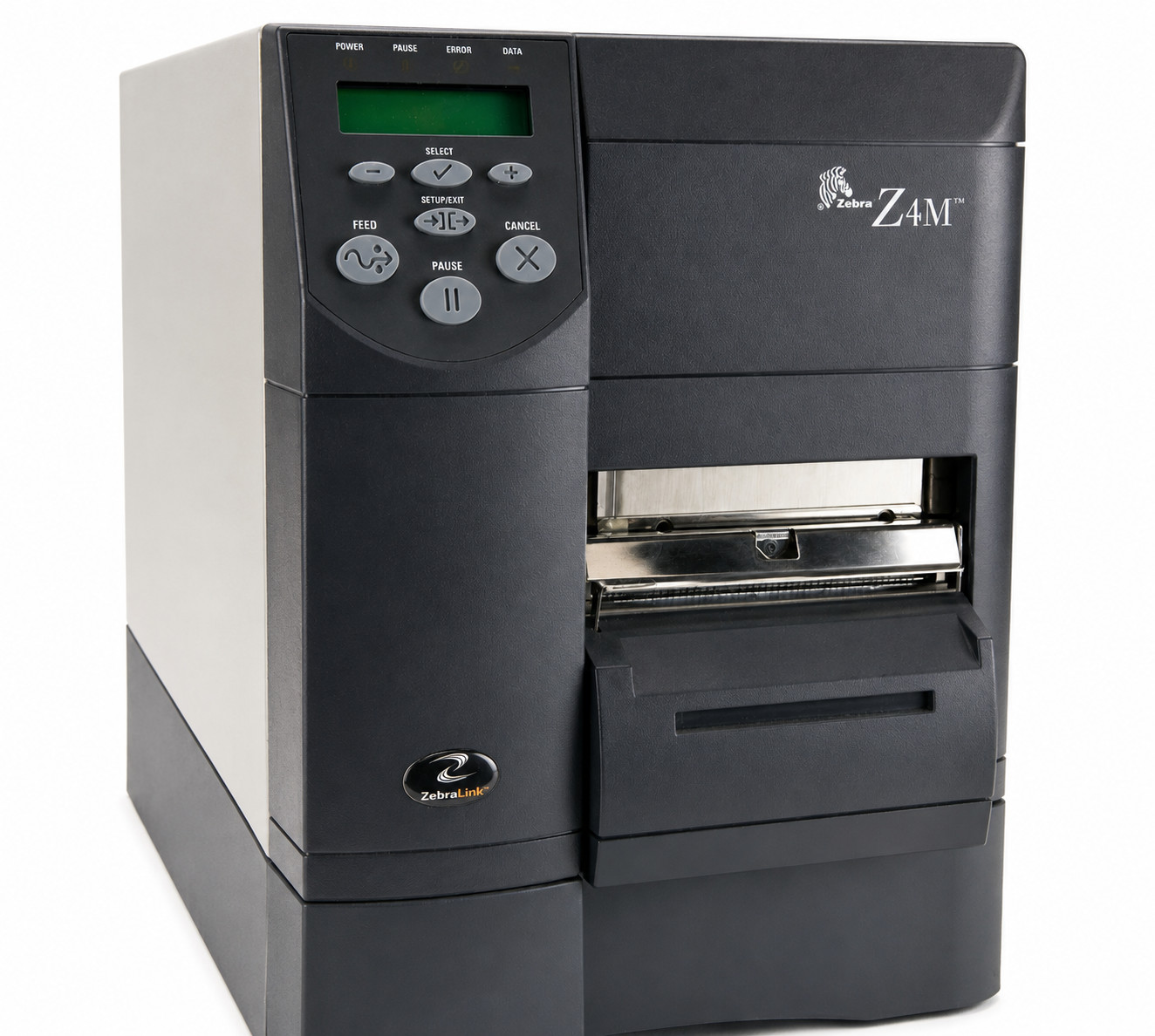 Zebra Z4M DT Direct Thermal Label Printer  w/ Power Cord , CD & Users Guide
