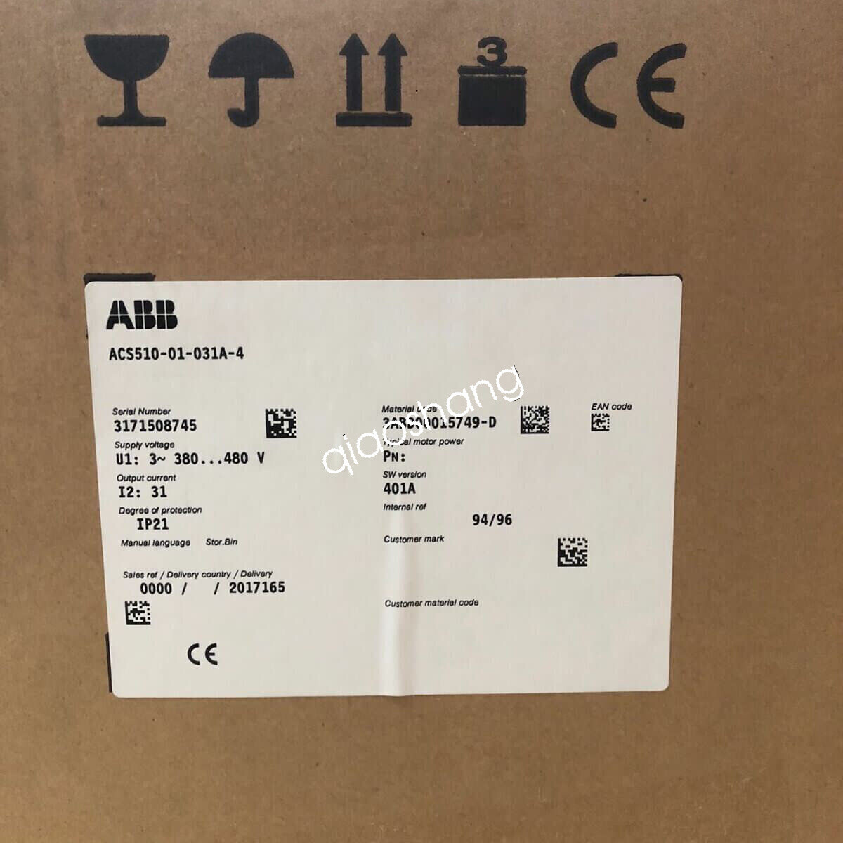 1PCS ACS510-01-031A-4 ABB Inverter  Brand New FedEx or DHL