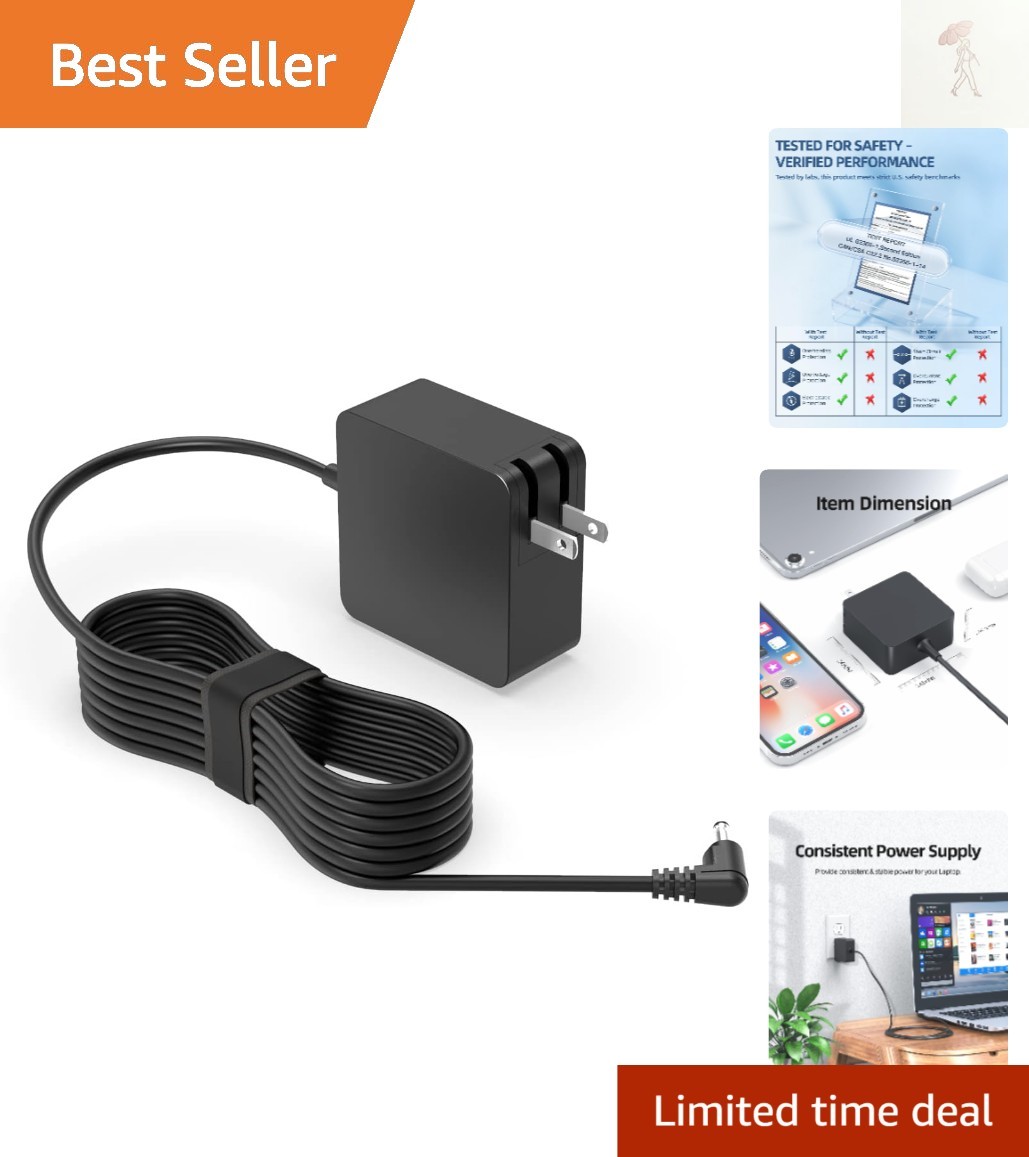 19V Charger for Gateway Laptop GWTN141-10 GWTN141-6 GWTN141-4 GWTN141-3 GWTN1...