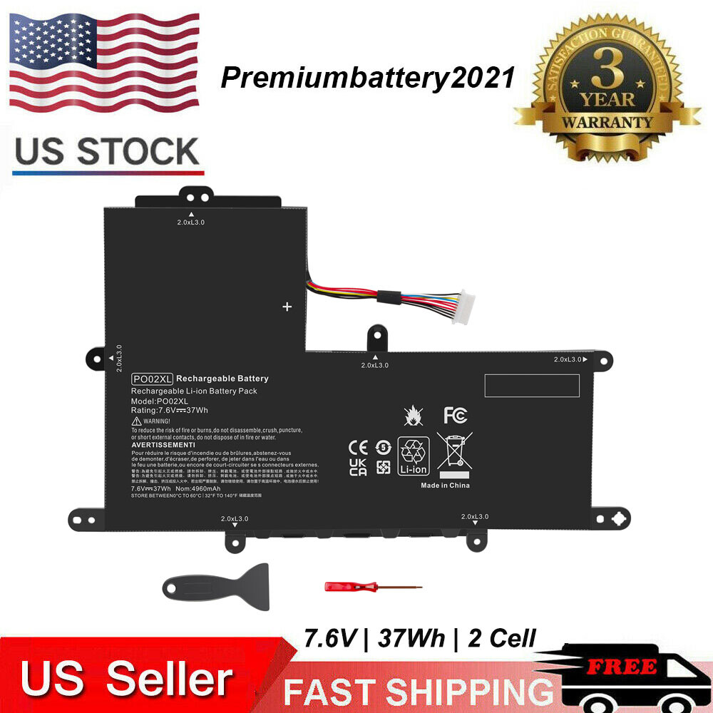 For HP Stream Notebook - 11-r010nr 11-R Laptop Battery PO02XL 203 824560-005 New