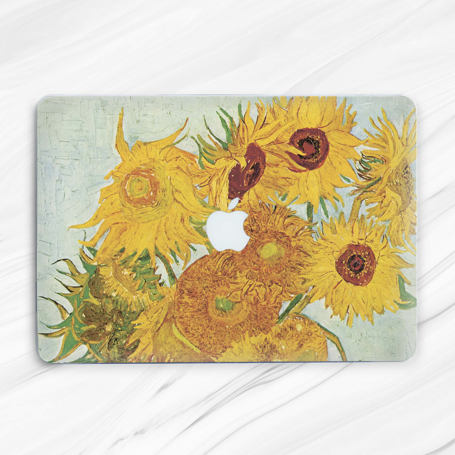 Nature Painting Van Gogh Sunflowers Hard Case For Macbook Air 15 13 Pro 16 Neo