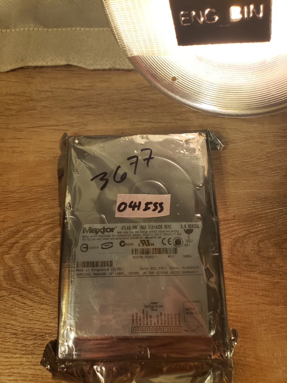 [041ISS] Maxtor ATLAS 15K 18GB Ultra320 SCSI -- ENTERPRISE HDD -- NEW, UNOPENED