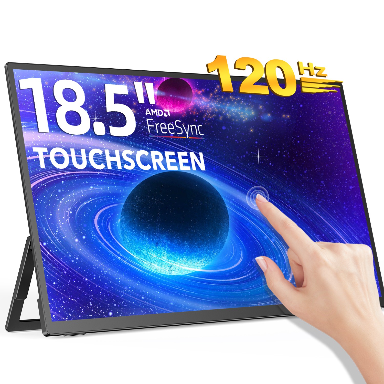 UPERFECT 18.5 Inch Touchscreen Monitor 120Hz Portable Gaming Monitor HDMI Type-C